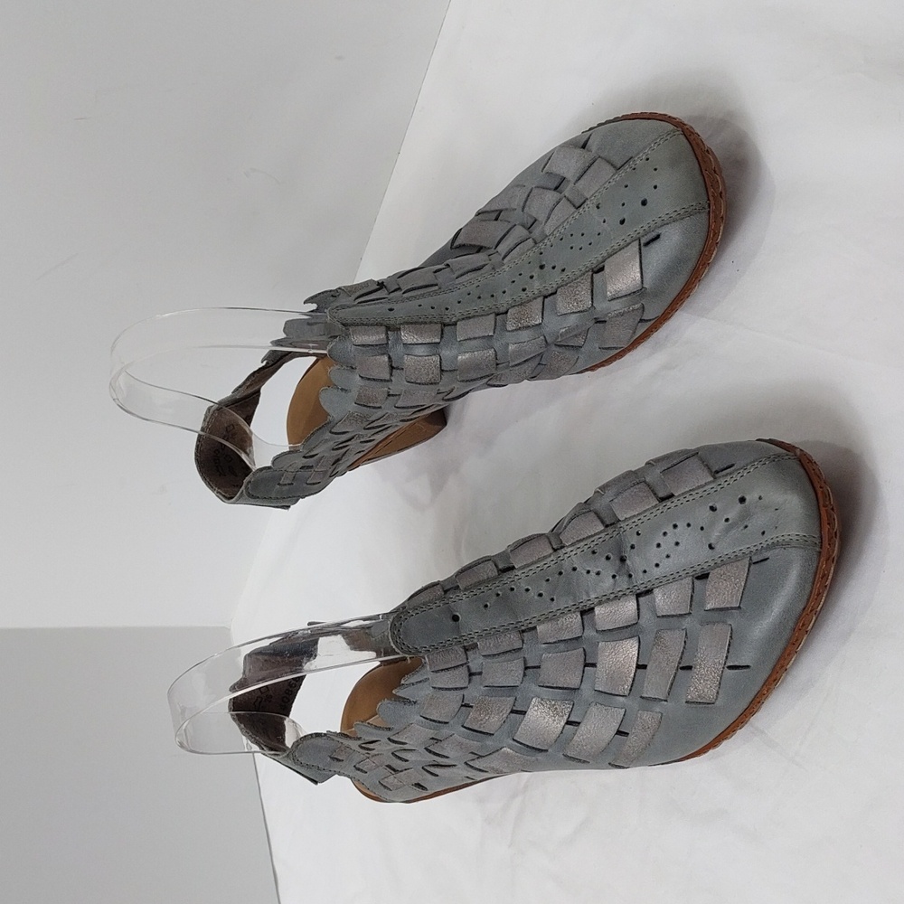 Reiker Women's Sina 78 Antistress Slingback Sandals EU 41 US 10-10.5 Blue/ Grey